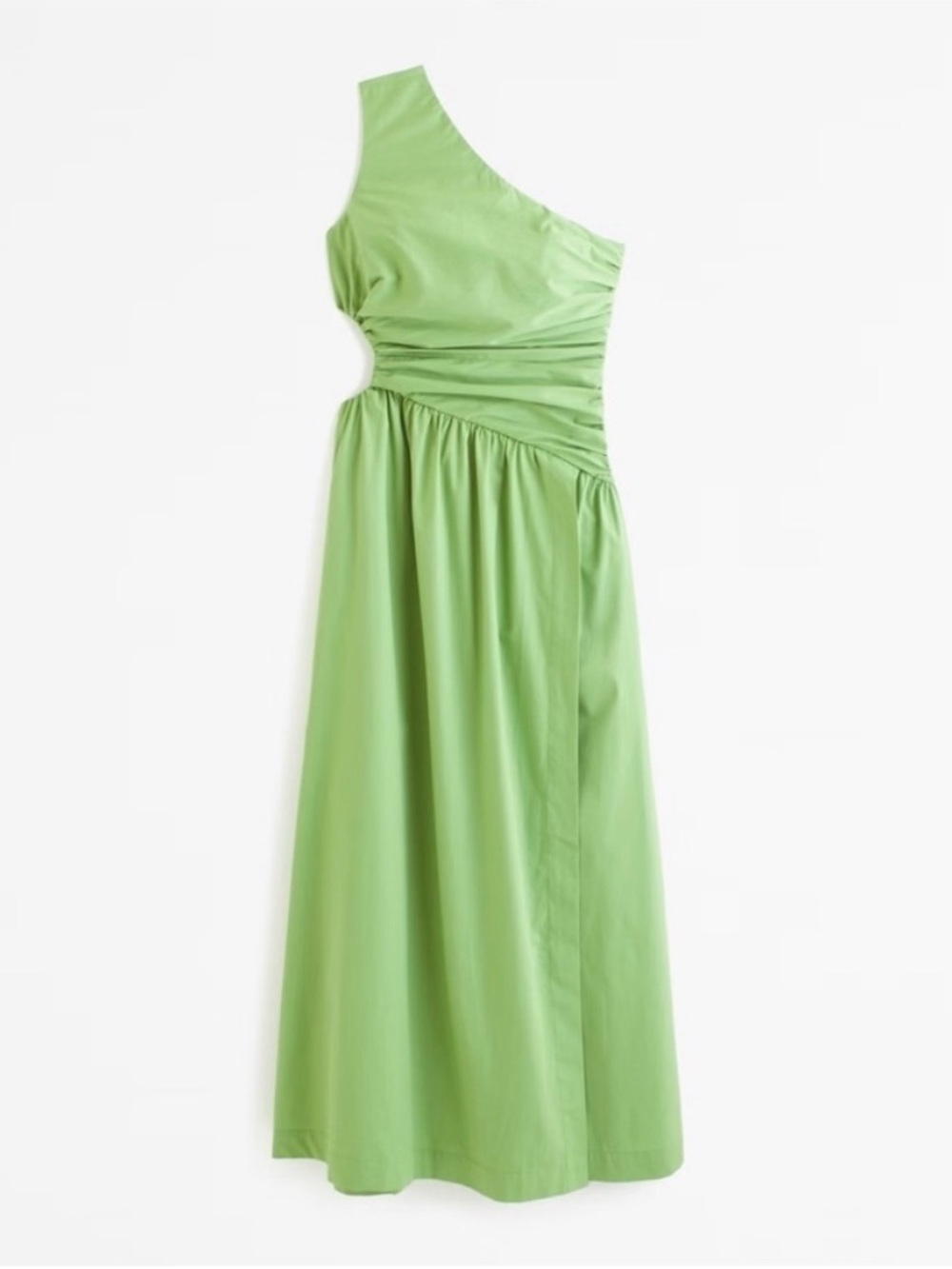 Abercrombie & Fitch NWOT Asymmetric One-Shoulder Green Maxi Pocket Dress